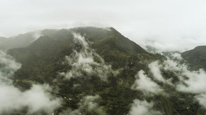 Clouds over mountains in Cauca, Colombian coffee region