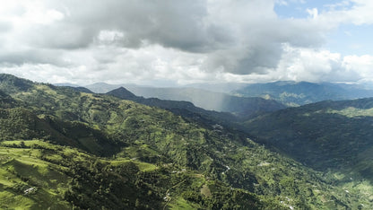 Mountains in coffee growing region, Central Colombia